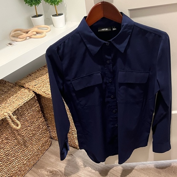 Apt. 9 Tops - Apt. 9 Navy Blouse